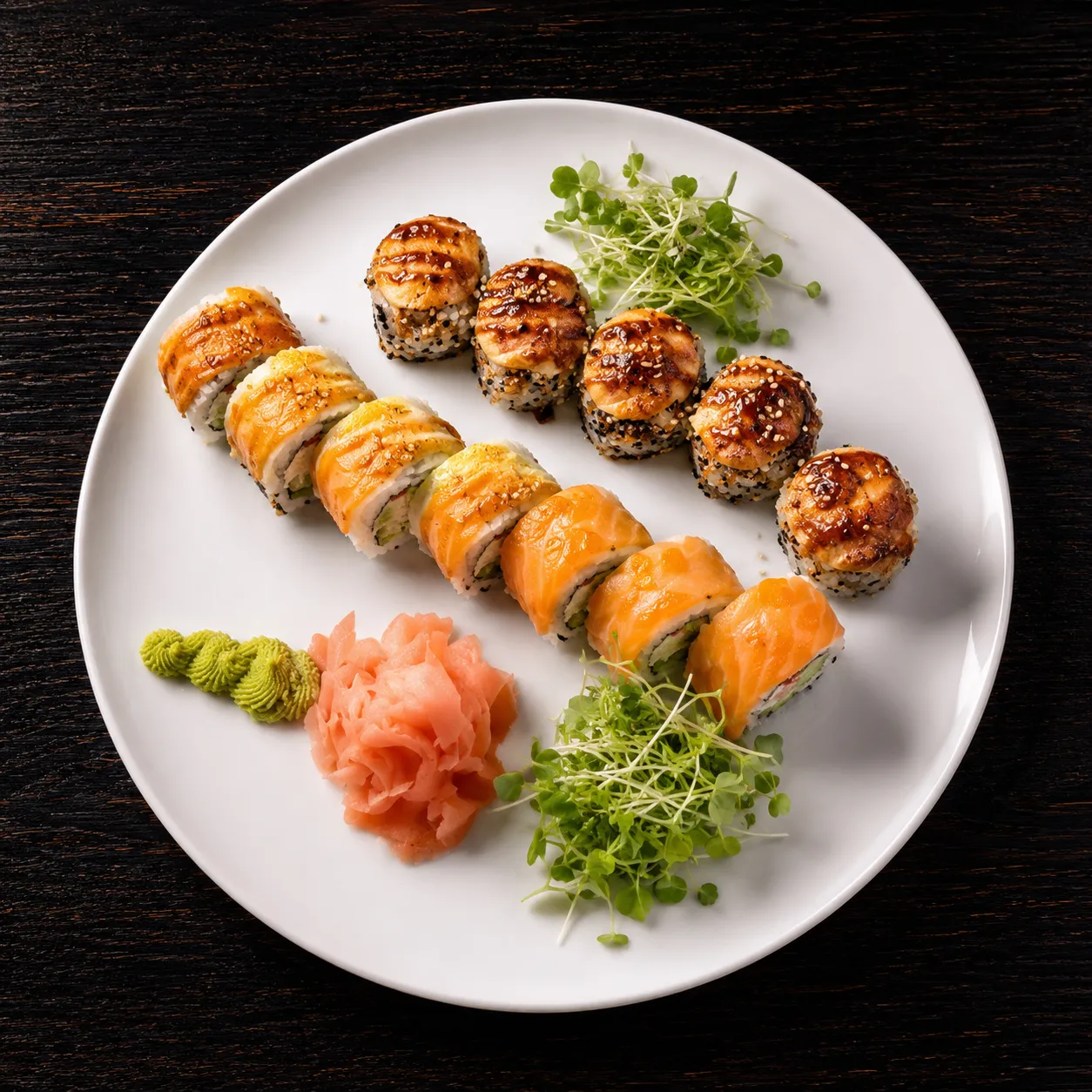Fresh sushi and sashimi specialties at Ocean Bites Japanese restaurant in downtown Winnipeg