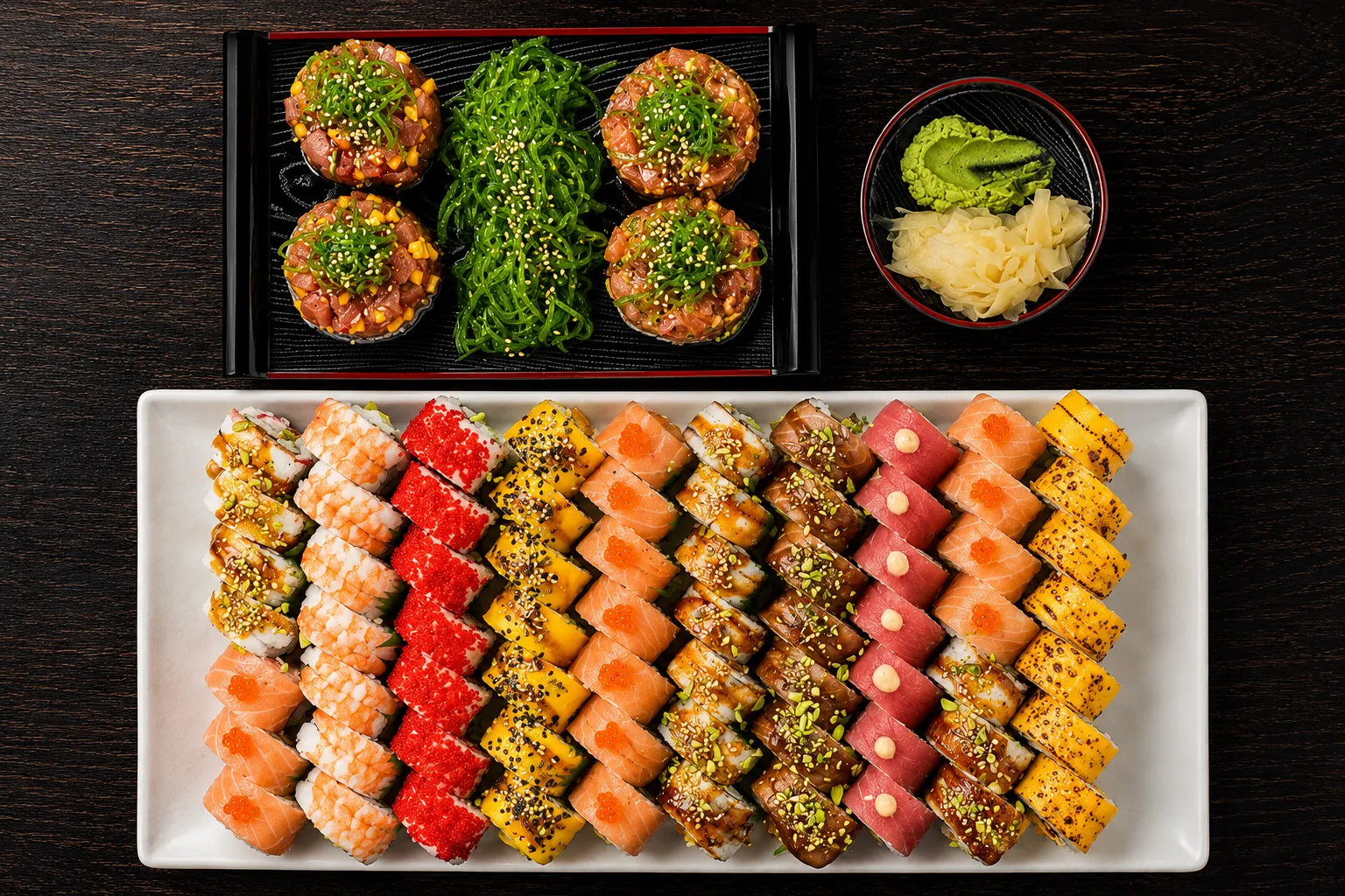 Premium Sushi Set 80-piece signature sushi platter for groups and celebrations at Ocean Bites Winnipeg Exchange District